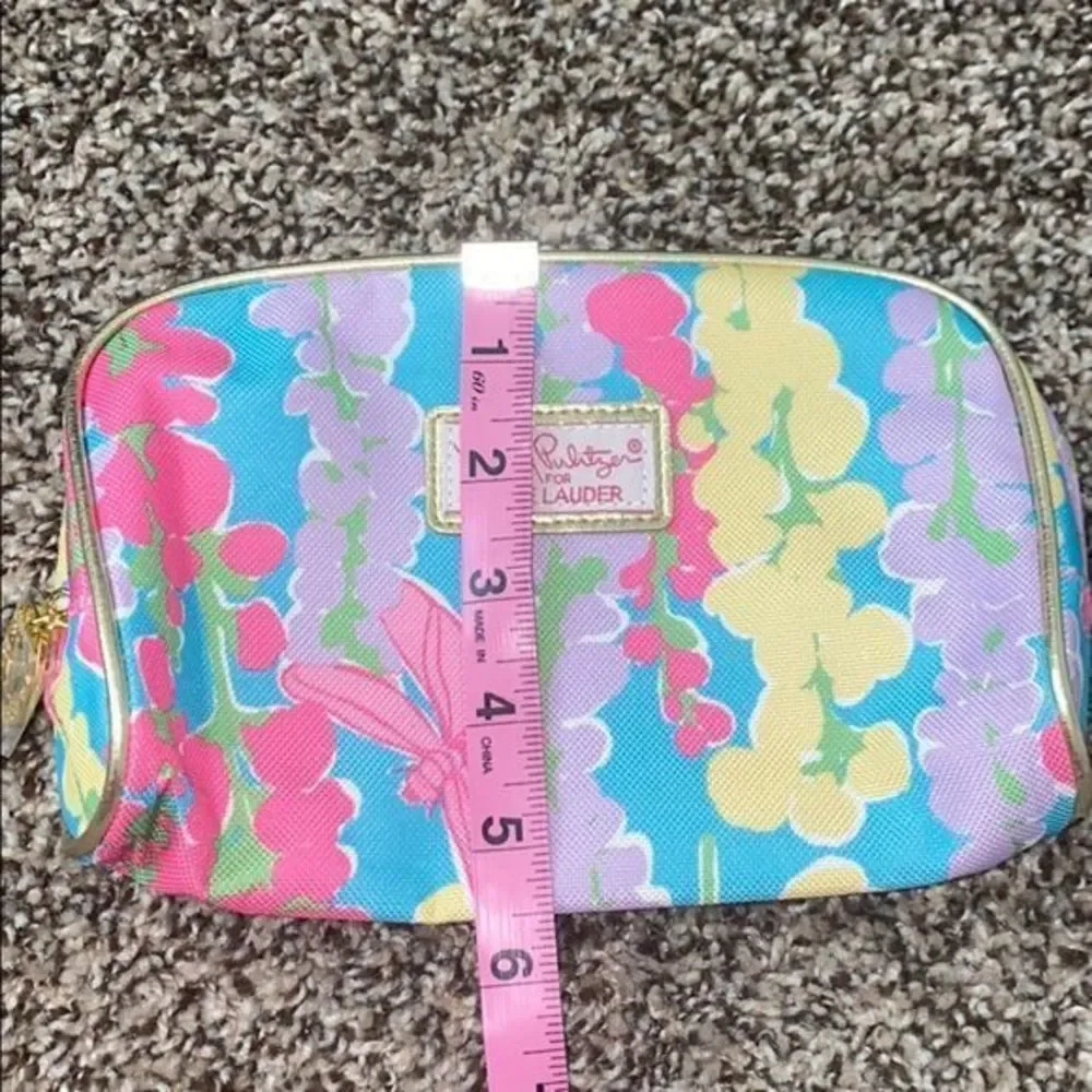 5/$30 🎈 Lilly Pulitzer x‎ Estée Lauder snapdragon cosmetic pouch